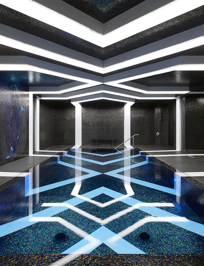 Private Pool with Shark Mosaic